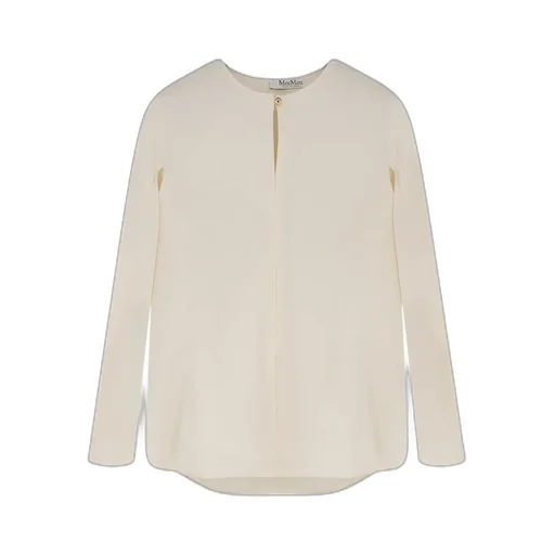 Max Mara Mitico Crewneck Long-Sleeved Blouse
