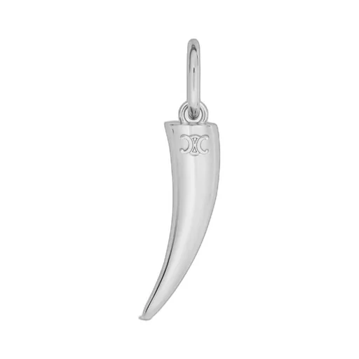 Celine Charms Horn In Brass With Rhodium Finish