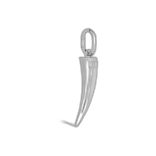 Celine Charms Horn In Brass With Rhodium Finish