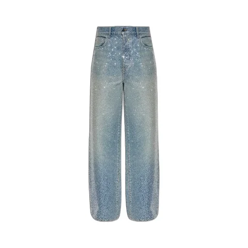 Amiri Embellished Straight-Leg Jeans