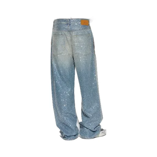 Amiri Embellished Straight-Leg Jeans