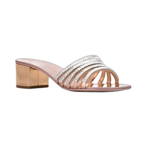 Strap Crystal High-Heeled Sandals