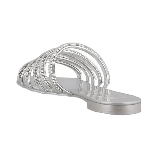 Crystal Inlaid Multi-Strap Sandals