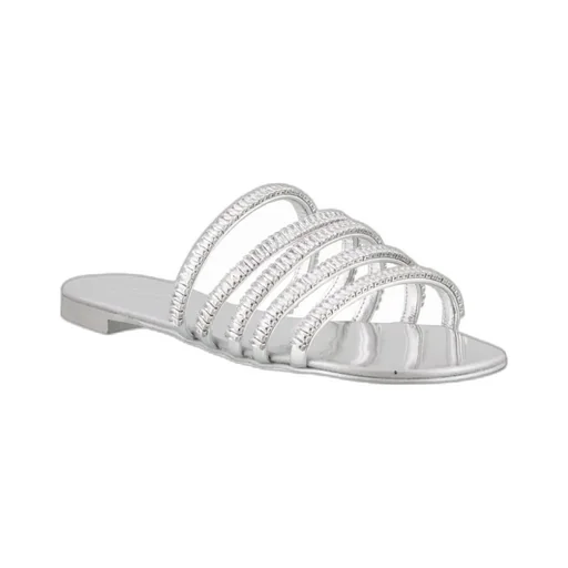 Crystal Inlaid Multi-Strap Sandals