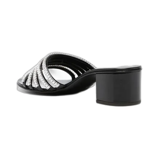Crystal Inlaid High-Heeled Sandals