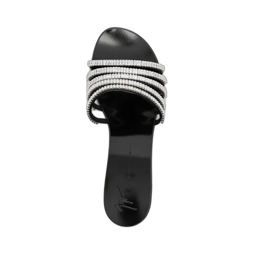 Crystal Inlaid High-Heeled Sandals