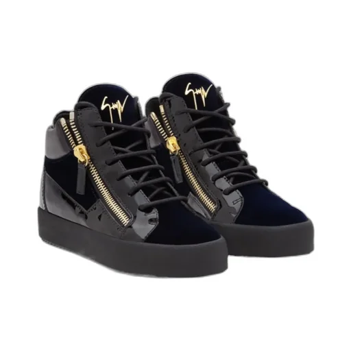 Dark Blue High-Top Board Shoes