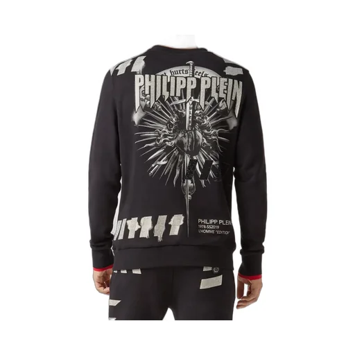Black Printed Hoodie