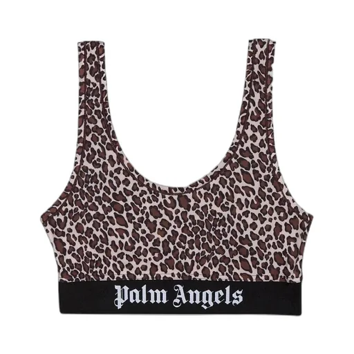 Leopard-Print Cropped Vest