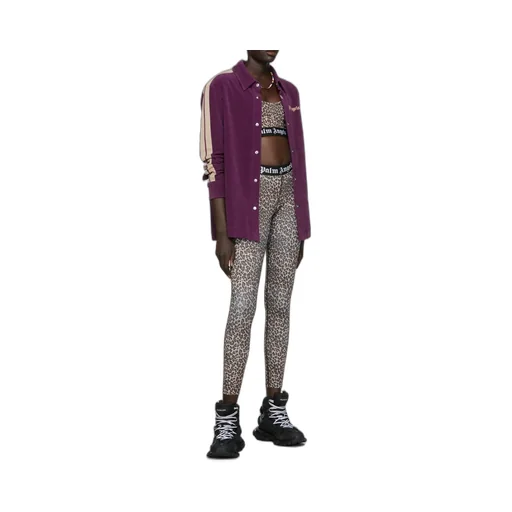 Leopard-Print Cropped Vest
