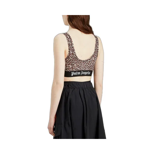 Leopard-Print Cropped Vest
