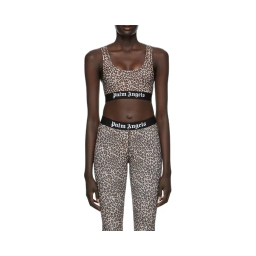 Leopard-Print Cropped Vest