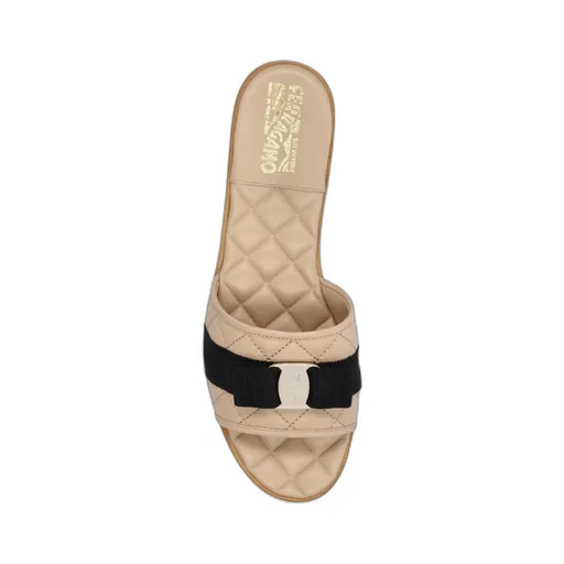 Vara Bow Quilted Slides