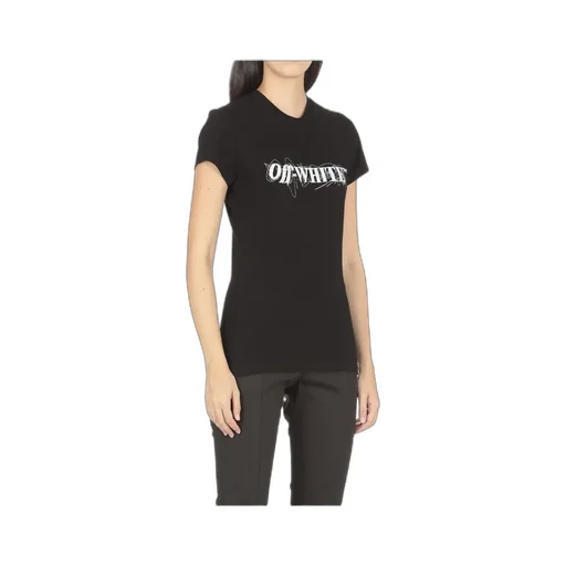 Off-White Crewneck Logo Detailed T-Shirt