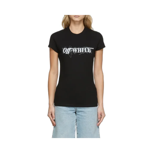 Off-White Crewneck Logo Detailed T-Shirt