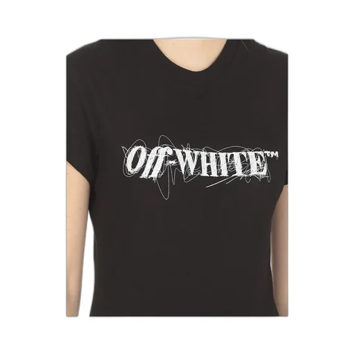 Off-White Crewneck Logo Detailed T-Shirt