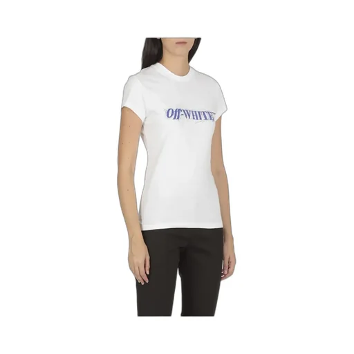 Off-White Crewneck Logo Detailed T-Shirt