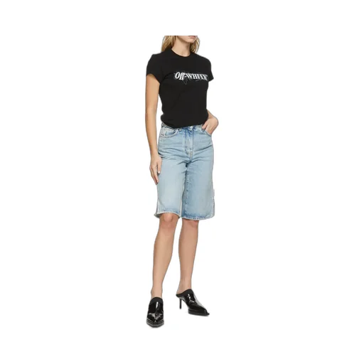 Off-White Crewneck Logo Detailed T-Shirt