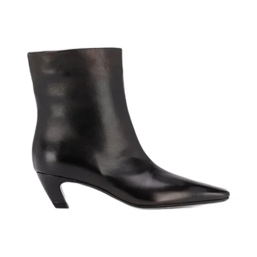 Square-Toed Ankle Boots
