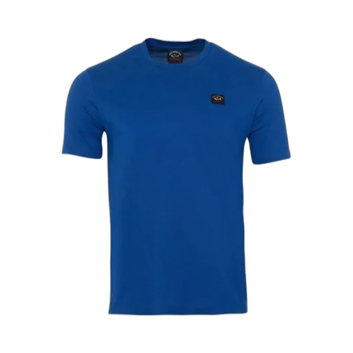 Round Collar Embossed T-Shirt