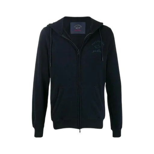 Logo Printed Hooded Casual Jacket