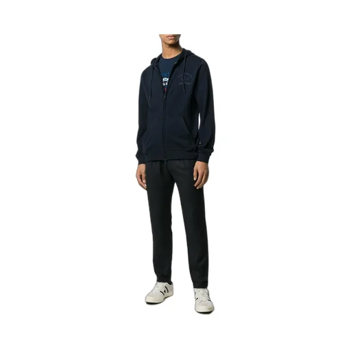Logo Printed Hooded Casual Jacket