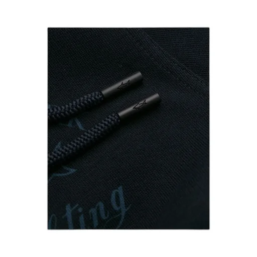 Logo Printed Hooded Casual Jacket
