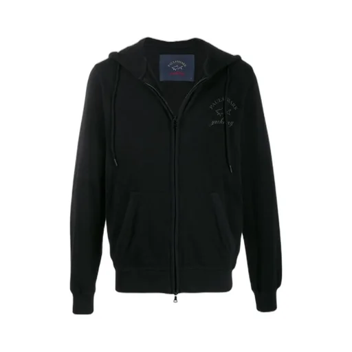 Logo Printed Hooded Casual Jacket