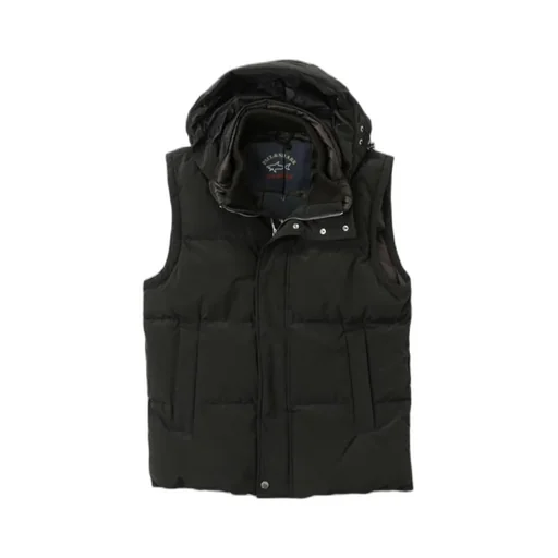 Logo Patch Hooded Down Jacket