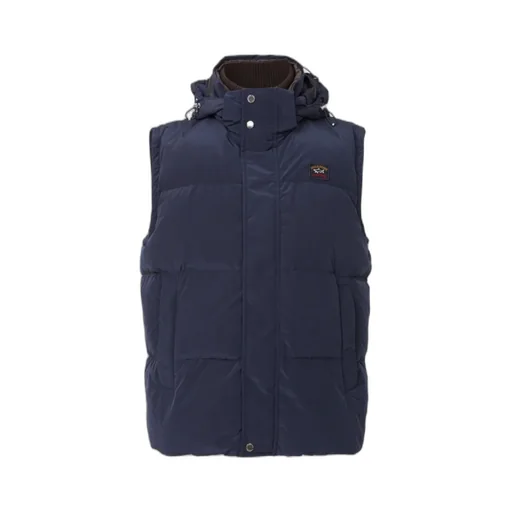 Logo Patch Hooded Down Jacket