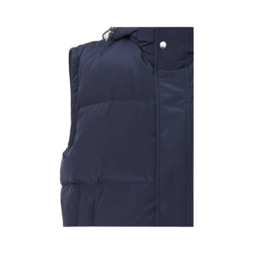 Logo Patch Hooded Down Jacket