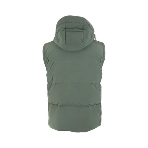 Logo Patch Hooded Down Jacket