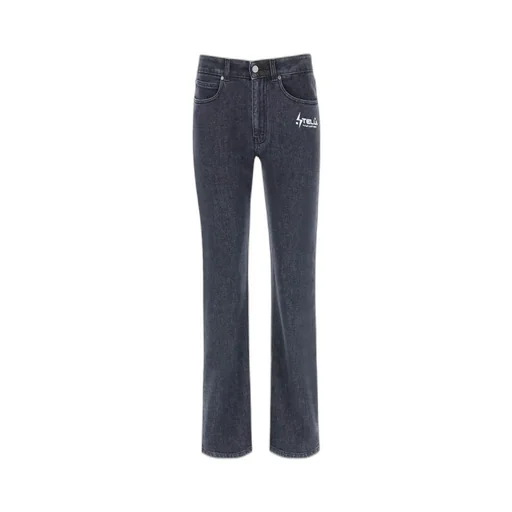 Stella Mccartney Logo Printed Straight Leg Jeans