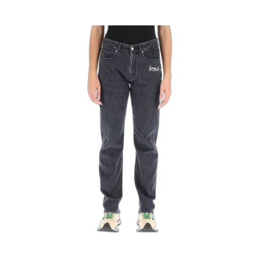 Stella Mccartney Logo Printed Straight Leg Jeans