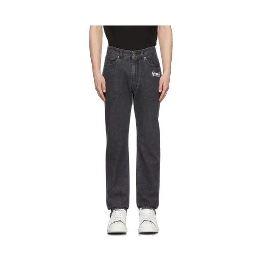 Stella Mccartney Logo Printed Straight Leg Jeans
