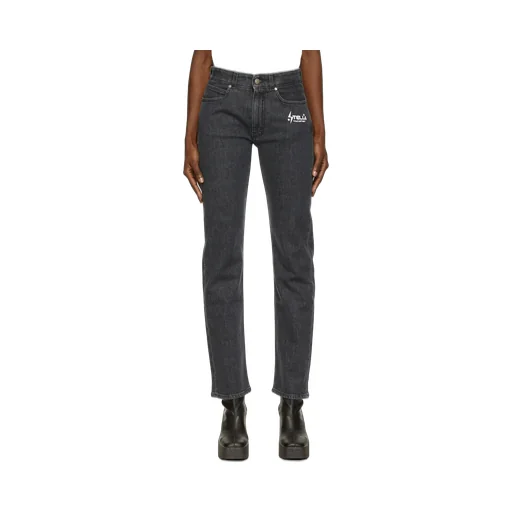 Stella Mccartney Logo Printed Straight Leg Jeans
