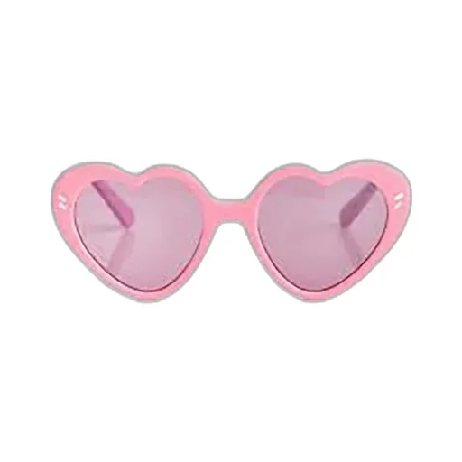 Tinted Heart-Shape Sunglasses