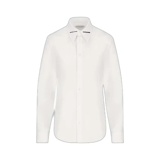 Bottega Veneta Embellished Collar Long-Sleeved Shirt