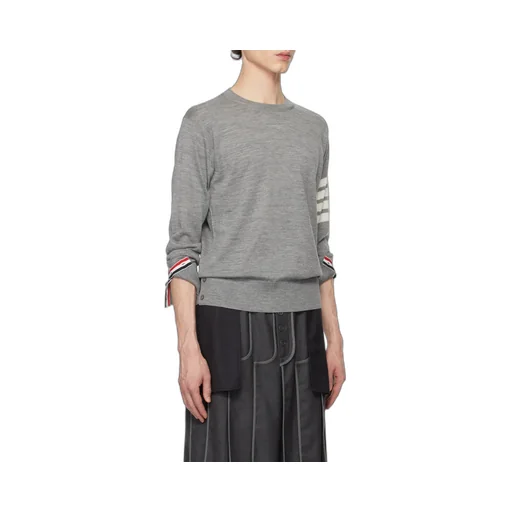Thom Browne 4-Bar Crewneck Jumper