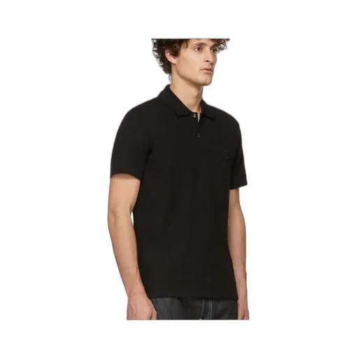 Ribbed Cotton Polo Shirt