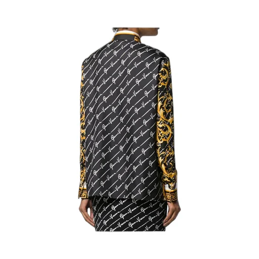 Dual-Print Buttoned Shirt