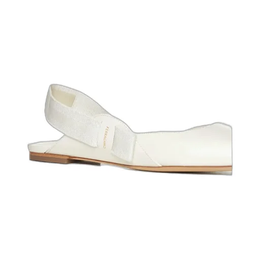 Vara Ballet Flats With Exposed Heels
