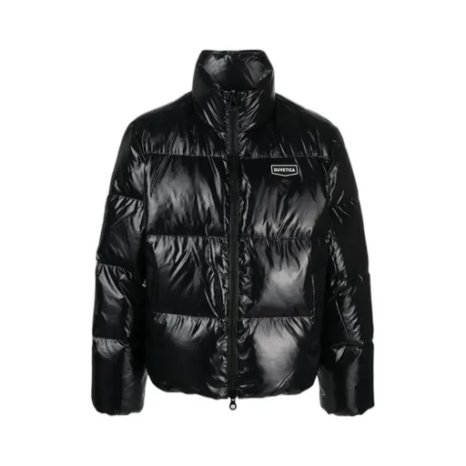 Long-Sleeved Hooded Down Jacket