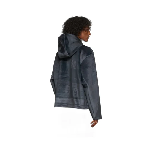 Tonal Logo Print Hoodie