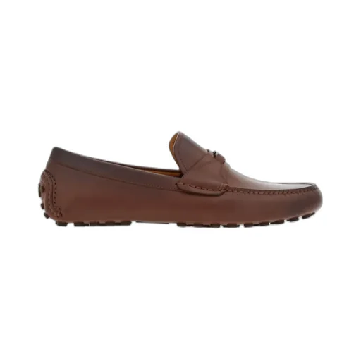 Salvatore Ferragamo Gancini Plaque Slip-On Loafers