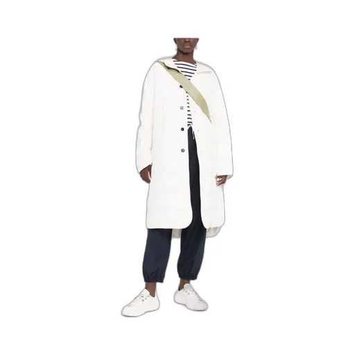 Button-Fastening Padded Coat