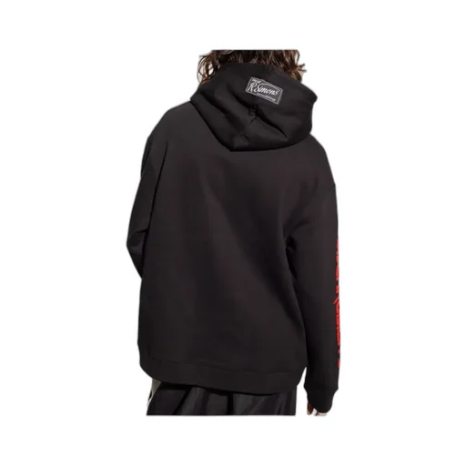Raf Simons Logo Embroidered Drawstring Hoodie