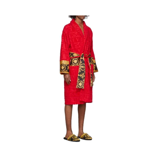 Versace Barocco Detailed Bathrobe