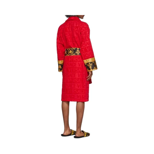 Versace Barocco Detailed Bathrobe