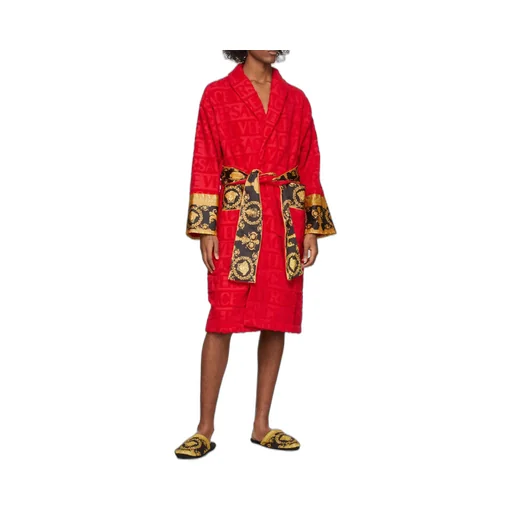 Versace Barocco Detailed Bathrobe